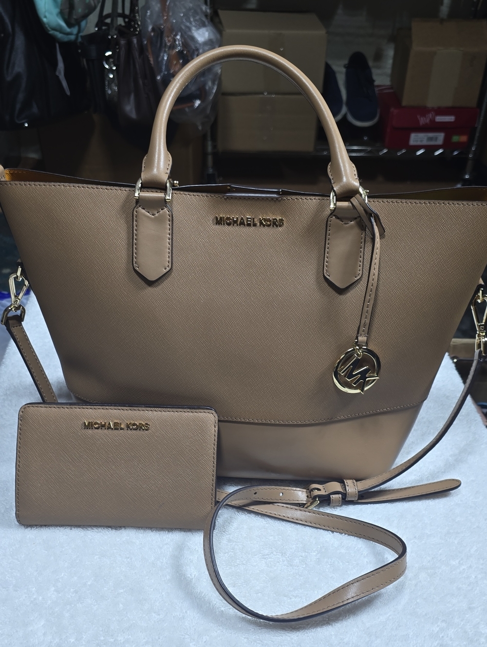 Michael Kors Trista Tote And Jet Set Wallet